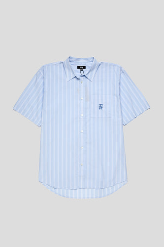 Boxy Striped Short Sleeve Shirt