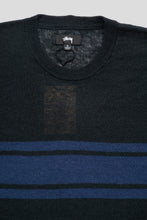Cargar imagen en el visor de la galería, Stussy Lightweight Striped Sweater 'Black'