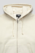 Load image into Gallery viewer, Stussy Cursive Applique Zip Hoodie 'Natural'