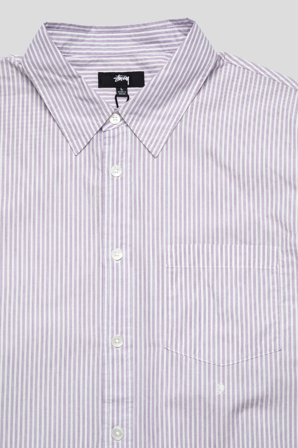 Stussy Standard Shirt 'Purple Stripe'