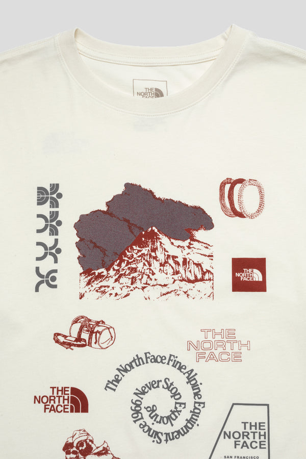 Indigo Illusion Short-Sleeve Tee 'White Dune'