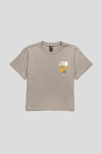 Load image into Gallery viewer, Women's Flora Embroidered Short-Sleeve Tee 'Stone Slab'