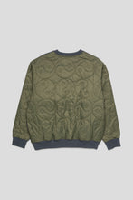 Load image into Gallery viewer, YY Quilted Sweatshirt 'Blue/Olive'