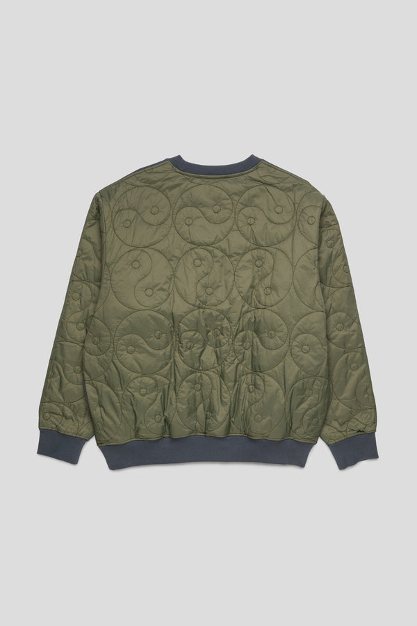 YY Quilted Sweatshirt 'Blue/Olive'