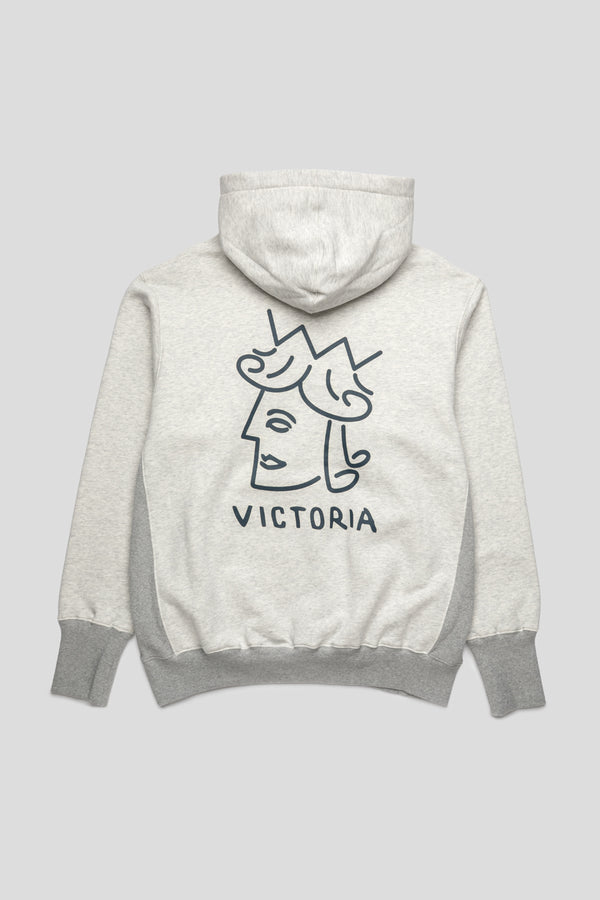 Queenhead Hooded Sweatshirt 'Ash Heather'