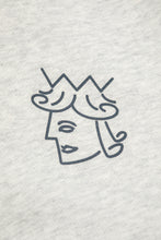 Load image into Gallery viewer, Queenhead Hooded Sweatshirt 'Ash Heather'