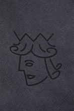 Charger l'image dans la galerie, Victoria Sunfaded Queenhead Longsleeve Tee 'Faded Black'