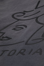Charger l'image dans la galerie, Victoria Sunfaded Queenhead Longsleeve Tee 'Faded Black'