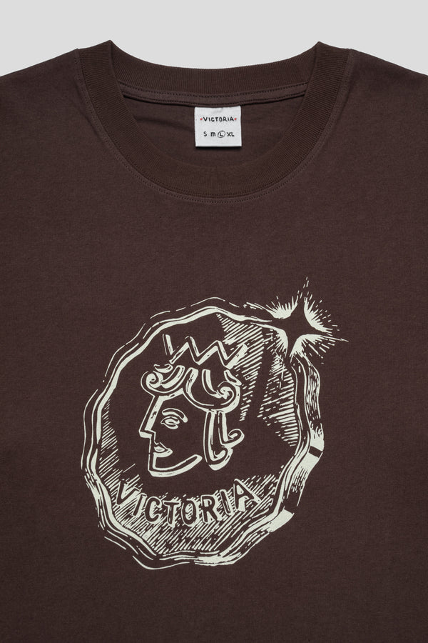 Victoria Queenhead Coin Tee 'Brown'
