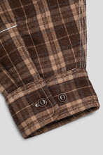 Cargar imagen en el visor de la galería, Victoria Plaid Zip Shirt 'Brown'