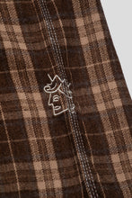 Cargar imagen en el visor de la galería, Victoria Plaid Zip Shirt 'Brown'