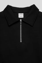 Charger l'image dans la galerie, Victoria YY Quilted Half-Zip Sweatshirt 'Black'