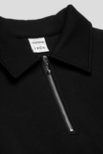 Charger l'image dans la galerie, Victoria YY Quilted Half-Zip Sweatshirt 'Black'