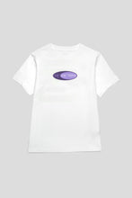 Load image into Gallery viewer, Women's Kragg Cotton Sticker Short Sleeve Shirt 'White Light / Aster'