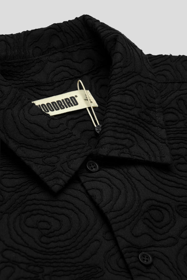 Wang Embroidery Shirt 'Black'