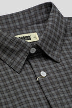 Cargar imagen en el visor de la galería, Woodbird Buzo Yu Check Shirt 'Grey'