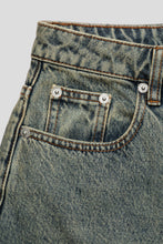 Cargar imagen en el visor de la galería, Pantalones cortos envejecidos Shan de mujer 'Azul oscuro'