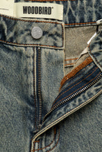 Cargar imagen en el visor de la galería, Pantalones cortos envejecidos Shan de mujer 'Azul oscuro'