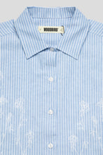 Load image into Gallery viewer, Women's Luna Ox Flower Shirt 'Blue Stripe'