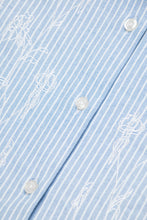 Load image into Gallery viewer, Women's Luna Ox Flower Shirt 'Blue Stripe'