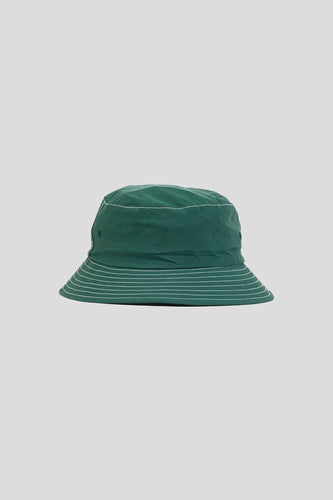 Japanese Nylon Taffeta Bucket Hat 'Varsity Green'