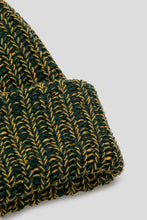 Load image into Gallery viewer, Two Tone Cotton Beanie &#39;Green / Yellow&#39;