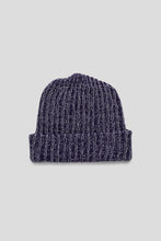 Load image into Gallery viewer, Two Tone Cotton Beanie &#39;Purple / White&#39;