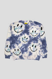 Smiley™ Shibori Dye Crewneck Sweatshirt