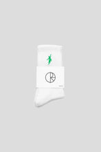 Load image into Gallery viewer, No Comply Socks &#39;White/Green&#39;