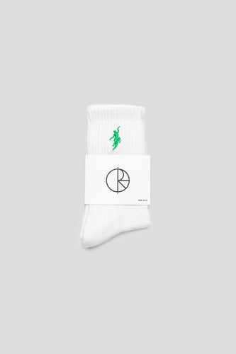 No Comply Socks 'White/Green'