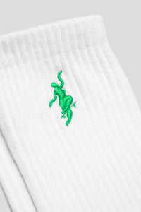 No Comply Socks 'White/Green'