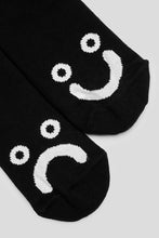 Load image into Gallery viewer, Happy Sad Sock &#39;Black&#39;