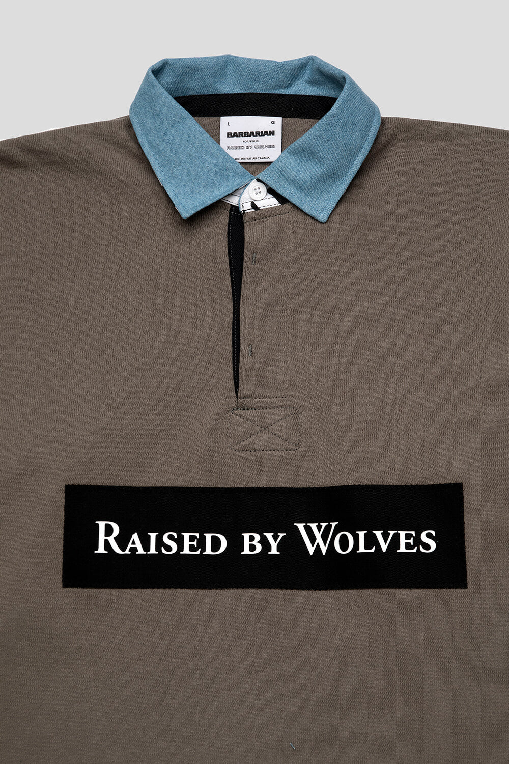 Raised by Wolves Denim/Zebra Collar Rugby Shirt – Foosh